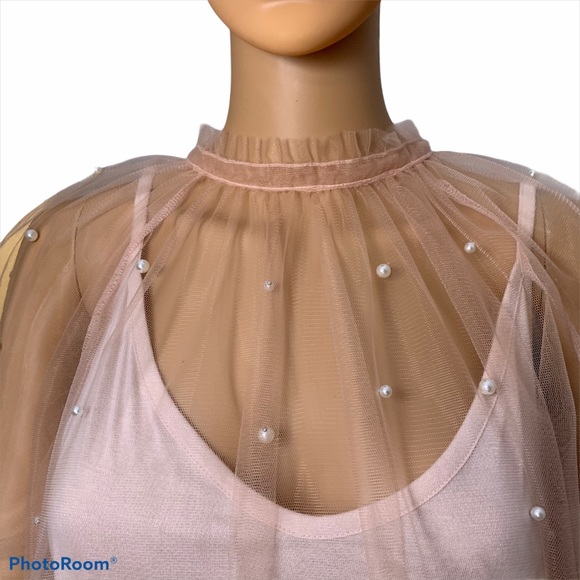 NWT I.N.C pink two layer shirt size L - Picture 2 of 5